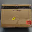 Square Minimalist Swivel Stool with Wheel for Work SPA Shop Massage Height-Adjustable and Cost-Effective Rolling Stool Chair with Back White