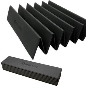 Folding Yoga Mat, TPE Folding Yoga Mat, Foldable Exercise Mat for Yoga, Pilates, Floor Workouts, Compact Design, Travel Friendly, Ideal for Home & Gym, Knee pad, Kneeling pad (Black)