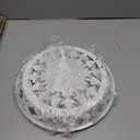 2 Pack Metal Potted Plant Stand 2 Tier Tall Flower Pot Stands Decorative Flower Pot Rack Planter Holders Indoor Outdoor (White)