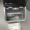 Frigidaire Countertop Crunchy Chewable Nugget Ice Maker, Compact, 33lbs per Day, Metallic Finish