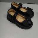Toddler Mary Jane School Uniform Shoes Comfortable Girls Dress,  03-Black,8 Toddler