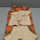 Kuoser Waterproof Dog Coat, Reversible Dog Jacket for Medium Dogs, Adjustable Durable Doggie Winter Coat Warm Puppy Cold Weather Apparel from Small to Large Breed, Orange M (Medium (Pack of 1))