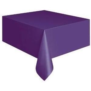 Exquisite Premium Quality Plastic Tablecover Purple 54" x 108" Rectangle