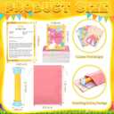 Harloon Easter Games 5 Second Game Cards Set Included 100 Pcs Questions Cards 5 Second Hourglass Drawstring Storage Bag Easter Gifts for Family Adults Spring Birthday Party Supplies