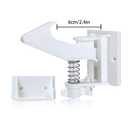 Vmaisi 10 Pack Cabinet Locks for Babies Child Safety Latches - 3.5 Inches Longer Baby Proofing Cabinets Drawer Lock with Adhesive Easy Installation
