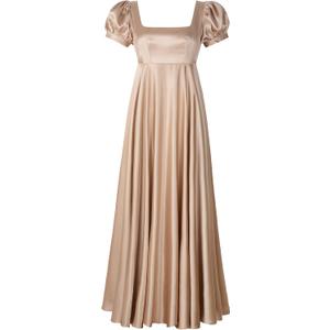 Regency Dresses for Women Bridgerton Dress Jane Austen Ball Gown Empire Waist (14, Champagne)