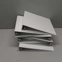 SUIN 1.5-Inch 3-Ring Binders with 2 Interior Pockets, Premium Clear View Presentation Binder Holds 325 Sheets Letter Size, Office School Home,5 Pack (White)