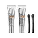 Gentle Skin Care Moisturizing Eye Tightener Cream with Brush, No-Filter Firming Primer, Instant Firming Formula for Fine Lines and Wrinkles, All Skin Types. 2pcs