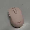 wegear USB Wireless Mouse for Laptop PC Mac, 2.4GHz Cordless Mouse with 6 Buttons, 5-Level Adjustable 4000 DPI, Ergonomic Portable Optical Computer Mice, 24-Month Battery Life-Pink