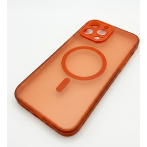 Liquid Silicone Upgrade [Camera Protection] [Soft Anti-Scratch Microfiber Lining] Shockproof Phone Case for iPhone 13 Pro Max 6.7 inch - Bright Orange, Magsafe