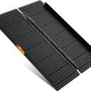 Black Aluminum Ramp 4FT, With Non-Slip Surface Wheelchair Ramp, Folding Portable Wheelchair Ramps for Home Steps,Scooter Ramp for Car, Stairs, Doorways, Curbs, 800 LBS Weight Capacity, 28.3" W x 48''L