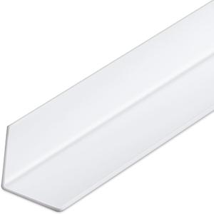 1 Pcs Wall Corner Guard, 2-3/8 X 48 Inches, White, Vinyl | Prevent Scratches on Wall Corners Doors Furniture Cabinets, Corner Protectors Easy Install, Clear Finish for Edge Protection