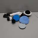 Leebein Electric Spin Scrubber, Cordless Cleaning Brush with 8 Replaceable Brush Heads, Tub and Floor Tile 360 Power Scrubber Dual Speed with Adjustable & Detachable Handle for Bathroom Kitchen Car (White)