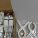 Extra Large Beach Towel Clips 8 Pack, 5.1 Inch Towel Clips for Beach Chairs Cruise Heavy Duty, Towel Holder Clips for Clothes Pool Boat, 2 Colors Khaki and Blue