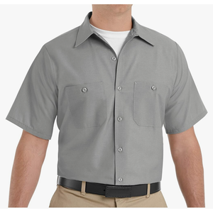 Red Kap Men's Industrial Work Shirt, Regular Fit, Short Sleeve 3XL