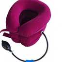 Cervical Neck Traction Device Inflatable Neck Stretcher, Easy to Use for Chronic Neck and Shoulder Pain Relief Traction Spine Alignment, Neck Cervical Brace (Roseo)