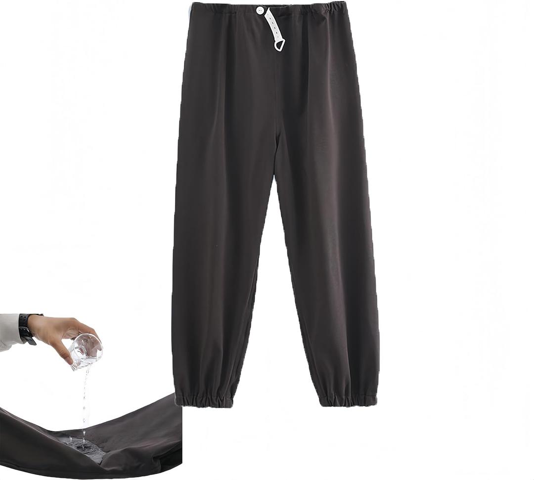 TPU Waterproof Incontinence Pants, Reusable, Leak-Proof & Washable, Suitable for Mobility Impaired & Elderly Care (Gray, XX-Large)