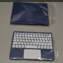 Harvopu Compatible for iPad 11th 10th Generation Case with Keyboard, Folio Cover with Pencil Holder, Multi-Touch Trackpad, 7 Color Backlit, Detachable Keyboard for iPad (A16) 11th/10th Gen (Navy Blue)