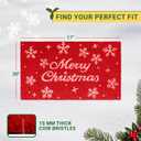 Merry Christmas Coir Door Mat  Festive Christmas Door Mat for Holiday Entryway Dcor (Merry Christmas, 17'' x 30'')