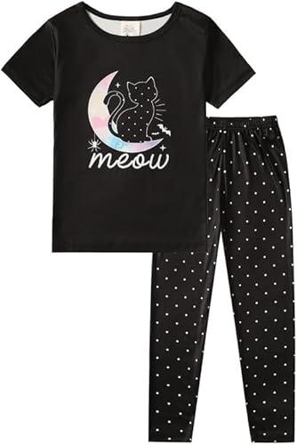 MyFav Children Girl Pajamas Set Soft Comfy Sleepwear Pajamas Size 12Y
