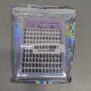 Self Adhesive Eyelash Clusters Press on Lash Clusters Pre glued Lashes Wispy Lash Extensions No Glue Needed Manga Lashes Clusters Natural Cluster Eyelash Extensions Kit with Tweezers (8-18mm,C Curl)