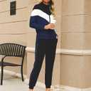 Marvmys Women's Tracksuit Set 2 Piece Sweatsuit Outfits Long Sleeve Zip Up Lounge Jogger Set with Pocket (XL)