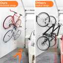 WALMANN 2 Pack Bike Pedal Hanger Wall Mount, Heavy Duty Horizontal Bike Rack for Garage Wall, Bike Display Stand for Home Holds Up to 70 LBS