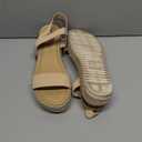 DREAM PAIRS Women's Platform Espadrilles Wedge Sandals, Comfortable Open Toe One Band Sandals for Women Dressy Casual Summer (8, Nude)