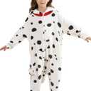 DarkCom Kids Animal Onesie,Women and Mens Cosplay Dalmatian Halloween Costume Christmas Pajamas Sleepwear