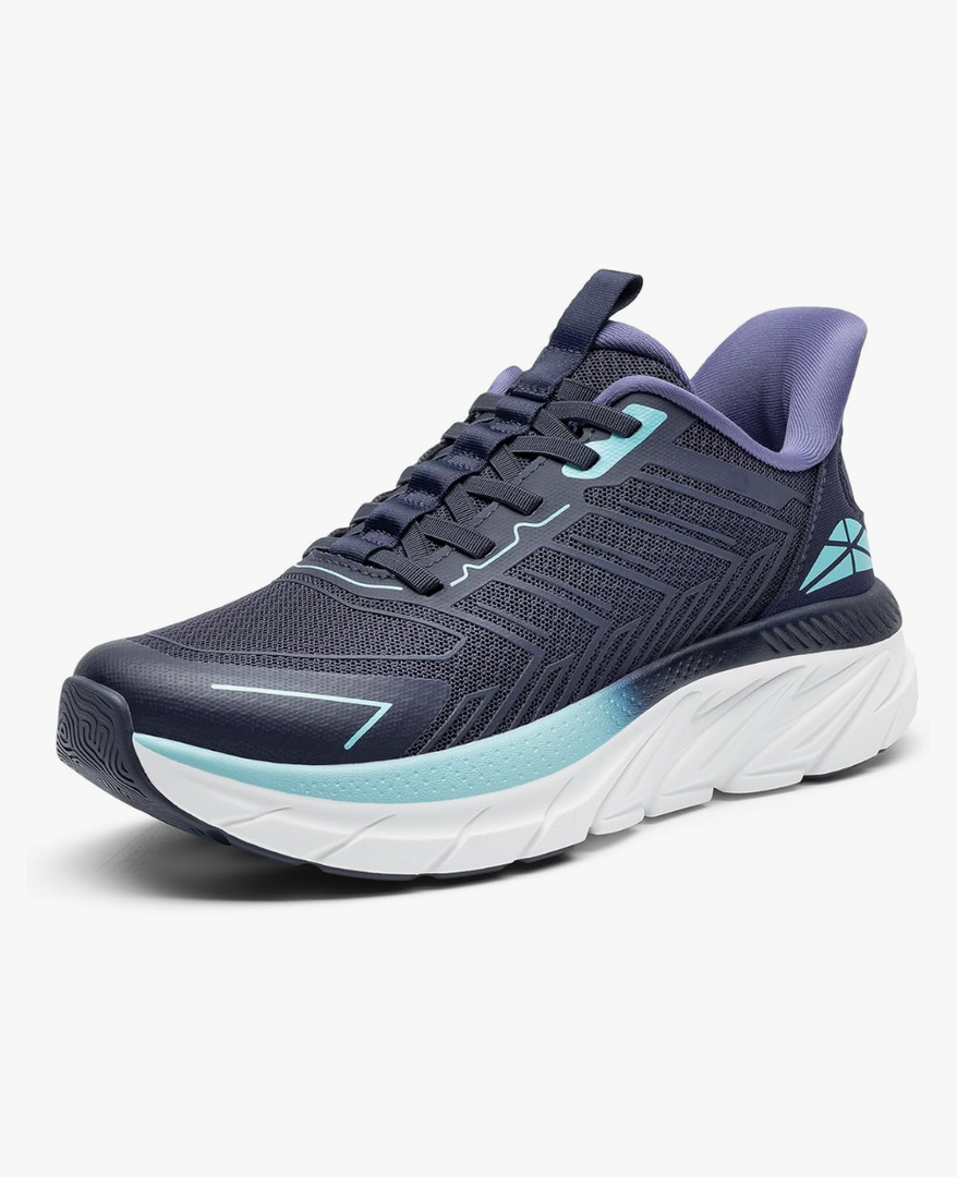 Women's Slip On Walking Shoes Running Comfortable Tennis Breathable Non Slip Athletic Gym Workout Cross Training Fashion Sneakers, Size 8.5