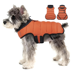 MIGOHI Lightweight Dog Coat, Windproof Dog Jacket, Puffer Jacket for Small Dogs, Padded Vest with Reflective Strips, Warm Snow Vest in Cold Weather, Easy On Hook & Loop Belly, Blue, XS (XS(Neck:10.2"))