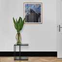 Alened 10M White Wood Grain Mirror Frame Border Peel and Stick Wallpaper, Removable PVC Waterproof Bathroom Mirror Tape Sticker Trim, Kitchen Wallpaper Self Adhesive Decor Sticker 3.93" x 393"