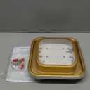 Hallway Light Modern LED Ceiling Light Fixture Square 6000K Close to Ceiling Light Gold Flush Mount Ceiling Lights for Kitchen Bedroom Balcony Bathroom