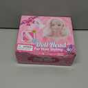 44Pcs Hair Styling Doll Head Toys for Girls, Kids Makeup Hair Salon Pretend Play Styling Kit with Hairdryer, Straightener, Beauty Hair Toy Christmas Birthday Gift for Toddler Girls 3 4 5 6+