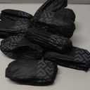 squish Shoe Covers Disposable Non Slip, 100 Pack(50 pairs) Thick Extra Disposable Boot Covers Slip Proof Shoe Cover for Indoors Outdoors Recyclable Protector Covers Fits Virtually Most Shoes (Black)