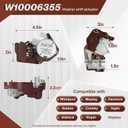 2026 Upgraded W10006355 Washer Shift Actuator Compatible with Whirlpool Maytag Kenmore Amana Crosley Inglis Admiral Roper Washer, Replacement Part WPW10006355 WPW10006355VP 1719787 W11198451 W11047472
