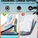 WOOWAVE Paddle Board Seat with Back Support | Portable Kayak Seats,Universal lnflatable Seat for Adults,Foldable Ergonomic Design，Use for Fishing Kayaking Canoeing Rafting