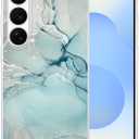 CameCosy Case Compatible for Samsung Galaxy S26 6.3 inch 2026, Protective Phone Cover with Marble Print Pattern for Women Girl, Soft Ultra Thin TPU Case Shockproof Dust-Proof Anti-Scratch - Green