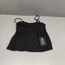 OMKAGI Cute Peplum Camisole Tops for Women Built in Bra Sleeveless Going Out Tank Top Size M
