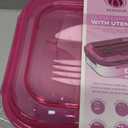 Manna™ Glass Bento Box - Pink, 1 ct 