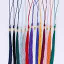 8 x 2025 Graduation Tassels Red/White,Honor Grad Tassels with Gold Year Charm