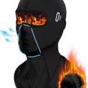 Balaclava Ski Mask for Men Women Fleece Winter Face Mask for Cold Weather Skiing Snowboarding Motorcycle Riding Outdoor Work (Black)