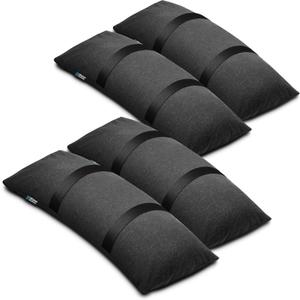 Rhino BaseMate Umbrella Base Weights 4-Pack Fillable Sand Bags for Umbrella Base & Patio Stand | Durable Weatherproof Sandbag Weights for Outdoor Umbrellas, Arched Design, Holds Up to 49 lbs Each