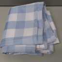 Checkered Tablecloth Rectangle Gingham Table Cloths Waterproof Wrinkle Free Buffalo Plaid Table Covers Washable for Dining, Parties & Outdoor Picnic(Light Blue,60"102")