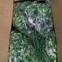 Sggvecsy Artificial Flowers for Outdoors 24 Bundles UV Resistant Boxwood Shrubs Artificial Eucalyptus Fake Plants Faux Plastic Greenery for Farmhouse Garden Indoor Outdoor Home Wedding Decoration