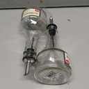 2 x KegWorks Glass Syrup Bottle with Stainless Steel Pourer,transparent - 8 oz