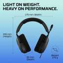 HyperX Cloud Stinger 2 Core PC Gaming Headset, Lightweight Over-Ear Headset with mic, Swivel-to-Mute mic Function, DTS Headphone:X Spatial Audio, 40mm Drivers,Black