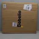 Babelio Baby Gate for Stairs, Kitchen & Doorways, 26-43" W 28" H No Bottom Bar| Easy Installation| One-Handed Operation| Auto-Close| Hardware Mount (Drill Needed) Safety Dog/Pet Gate Indoor (White)