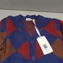 GRACE KARIN Womens Cardigan Sweater Fall Fashion Long Sleeve Argyle Sweater V Neck Button Up Cardigan Preppy Winter Clothes S