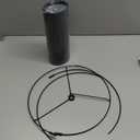 GO&SO Black and Gold Trim Drum Lamp shades,Medium Lamp shade 13" Top×13" Bottom×10" High(Spider) Modern Lampshades for Table&Bedside lamp,Floor Lamp Replacement Lampshade in Hand Crafted,Easy Assembly